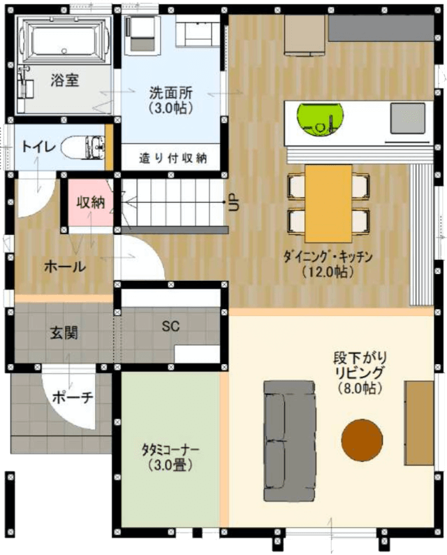 家事ラク&家族の仲が深まる間取り